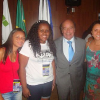 Jilcelia Oliveira, Sandra Couto e Mayne Santos com BENI